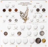 Coin U.S. 19th & 20th Century Type Set Plaque