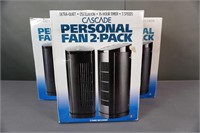 (each) Cascade Personal Fan 2-Pack