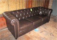 Leather Couch, Approx. 90"L