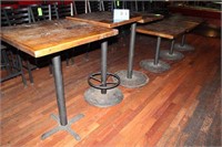 (5) Assort. Wood Top Tables;