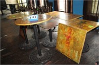 (9) Custom Painted Buffalo Billiards Themed Tables