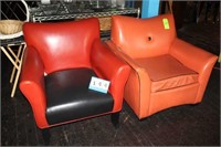 (2) Vinyl Chairs w/Arms