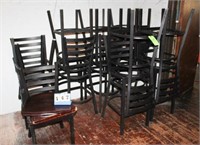 (10) Bar Height Chairs, Metal Frame, No Seats,