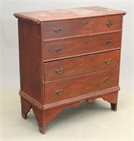 18th c. Lift Top Blanket Chest
