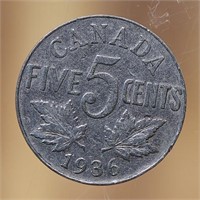 5 cent Canadian Coins