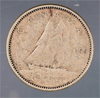 1959-1963 - 10 cent Canada Coins