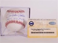 Pete Rose MVP autographed baseball
