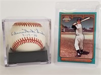 Edwin Duke Snider autographed baseball