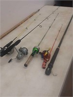 5 poles and reels