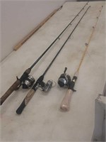 3 poles and reels