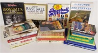Baseball books, card books, biographies, etc