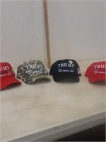 4 trump  hats