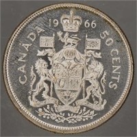 1966 - 50 cent Canadian Coins