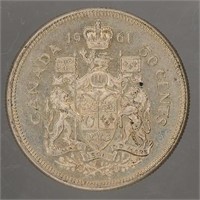 1961 - 50 cent Canadian Coins