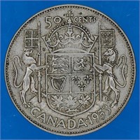 1953 - 50 cent Canadian Coins