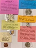 6 Assorted Collectable Coins