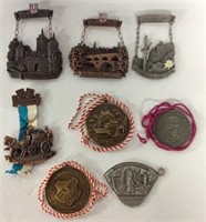 8 Assorted Vintage Metal Medals