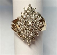10k Diamond Cluster Ring w/Appraisal
