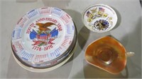 COLLECTION OF PATRIOTIC, CALENDAR PLATES, CARNIVAL