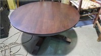 ROUND SOLID WOOD COFFEE TABLE, 36" DIAMETER