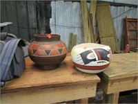 2 PC INDIAN POTTERY