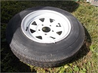 5 Bolt A78-13ST Trailer Tire & Rim - New!