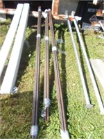 (2) Bundles of 8ft. & 9ft. Long Gas Line Pipes,