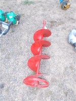 Red 10" Ice Auger