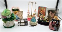 Grouping of Music Boxes - Carousel Horses, Clown+