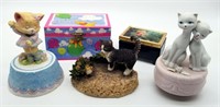 Grouping of Music Boxes - Curious Cats+