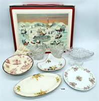 Pimpernel Placemats, Wood & Sons Bowl, Cut Crystal