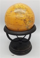 Decorative Globe w Wood Stand 13" T