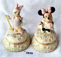 Lenox Treasures Mickey & Minnie Mouse Trinket Boxe