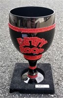 Betty Boop Amethyst Glass Goblet 9" T