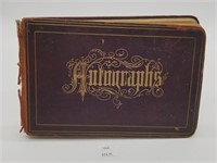 1880's Autograph Book w Art & Poems From Gussie Ho