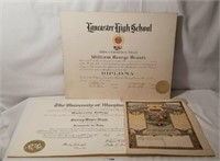 Lancaster High School Diploma & Certificate Epheme
