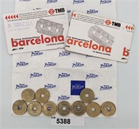 1997 Barcelona Spain 25 Ptas  Coins & Ticket Stubs