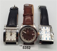 Kenneth Cole NY Leather Band Men's Watches