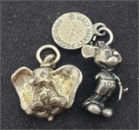 Silver Charms - Disney Mickey Mouse & Dumbo