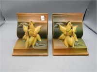 Rare Roseville Clematis bookends