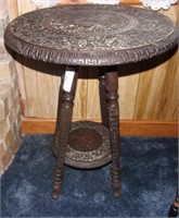 Super Heavily Carved Round Table