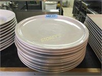 10 LG White Platters / Plates - 12"