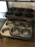 6 Asst Muffin Tins
