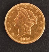1904 $20 Gold Coin