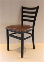 (8) METAL FRAME DINING CHAIRS