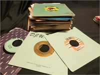STACK OF 45' RECORDS #1