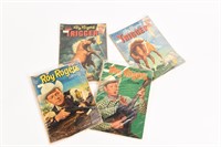 LOT OF 4 1952 DELL ROY ROGERS & TRIGGER COMICS