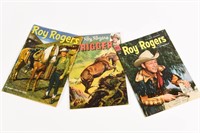LOT OF 3 DELL ROY ROGERS/ TRIGGER 1950'S COMICS