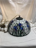 Stained Glass/Plastic Tiffany Style Hanging Lamps