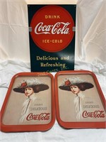 Coca Cola Trays + Signs